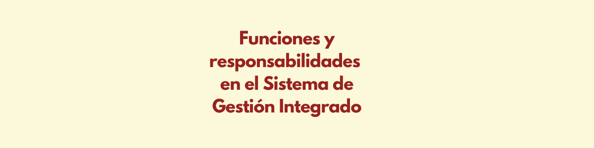 Funciones y Responsabilidades SGI