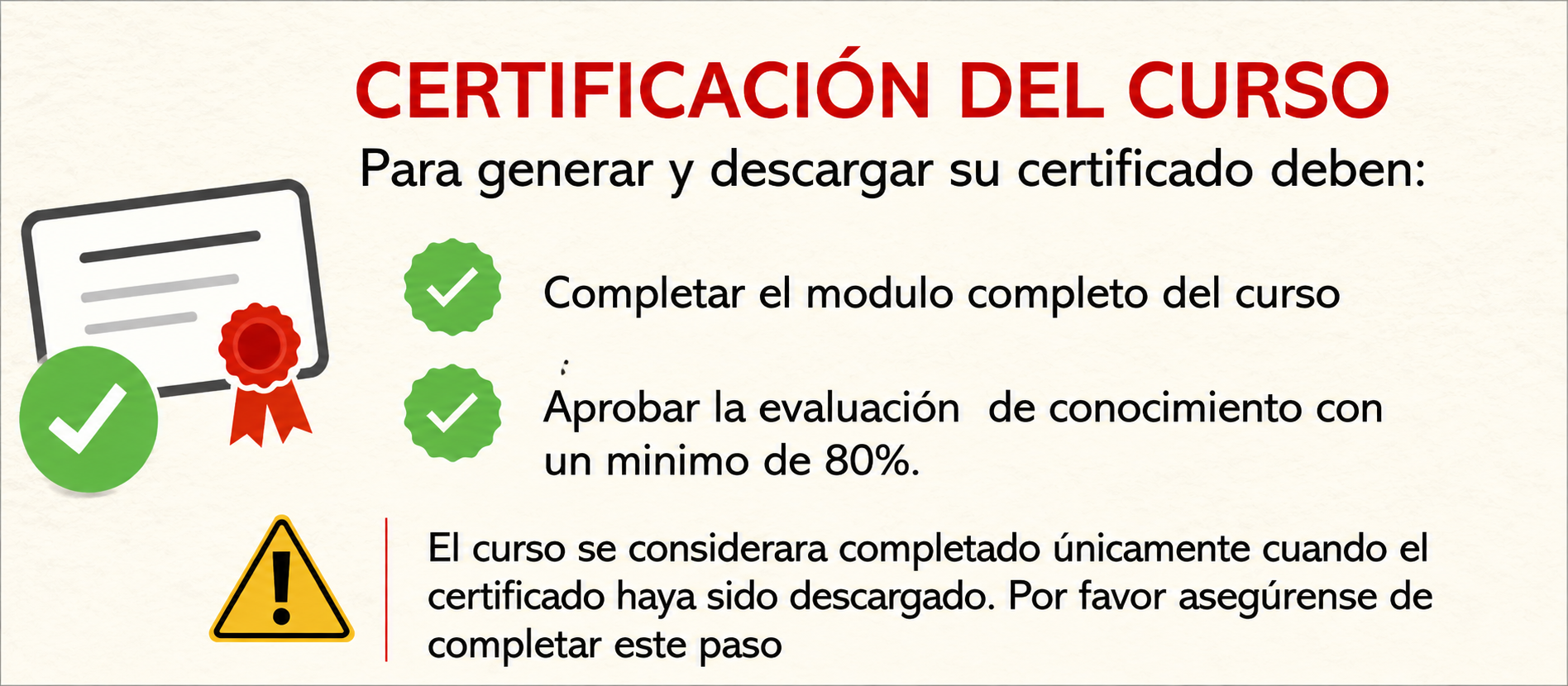 Como se certifica el curso